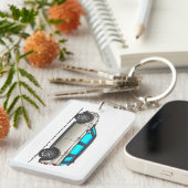 Porte-clés Royaume-Uni Londres Thème Classic Voiture Keyring (Devant droit)