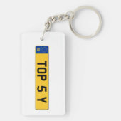 Porte-clés Royaume-Uni Londres Thème Classic Voiture Keyring (Dos)
