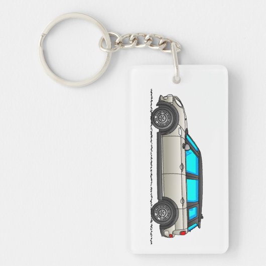 Porte-clés Royaume-Uni Londres Thème Classic Voiture Keyring (Devant)