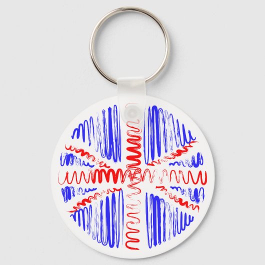 Porte-clés Royaume-Uni sur le Porte - clé blanc (Recto)