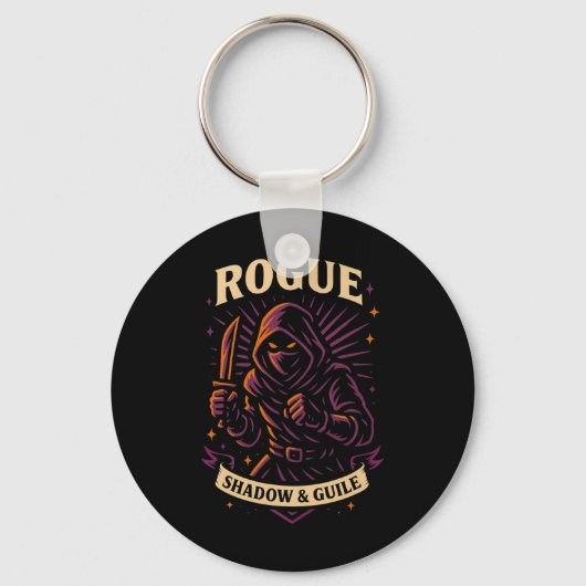Porte-clés Rpg Gamer Rogue D20 Dice Nerdy Geek Men Women Kids (Recto)
