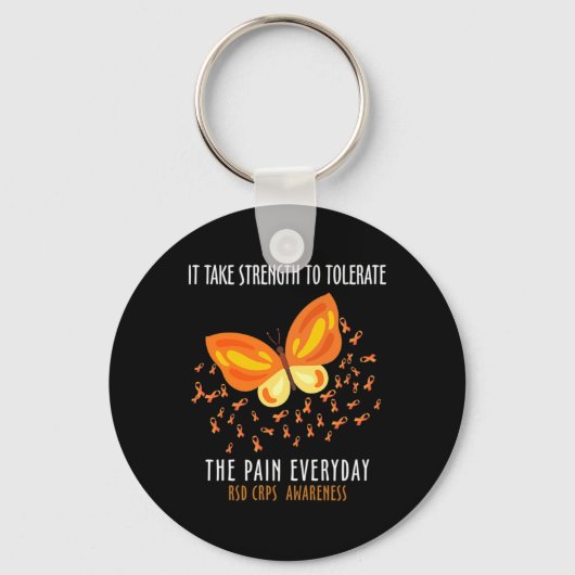 Porte-clés RSD SCRC Mois de sensibilisation Costume Papillon (Recto)
