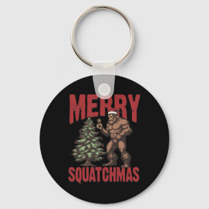 Porte-clés Rtro Western Merry Squatchmas Funny Bigfoot Père N