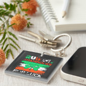 Porte-clés Rub My Shamrocks for Luck, St. Patrick's Day (Devant Droit)