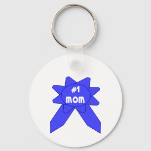 Porte-clés Ruban Bleu Maman #1