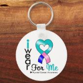 Porte-clés Ruban CANCER THYROÏDE Pour Moi (Recto)