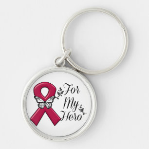 Porte-clés Ruban De Bourgogne Pour Mon Héros