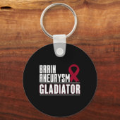 Porte-clés Ruban de Bourgogne - Sensibilisation à l'neurysme  (Recto)