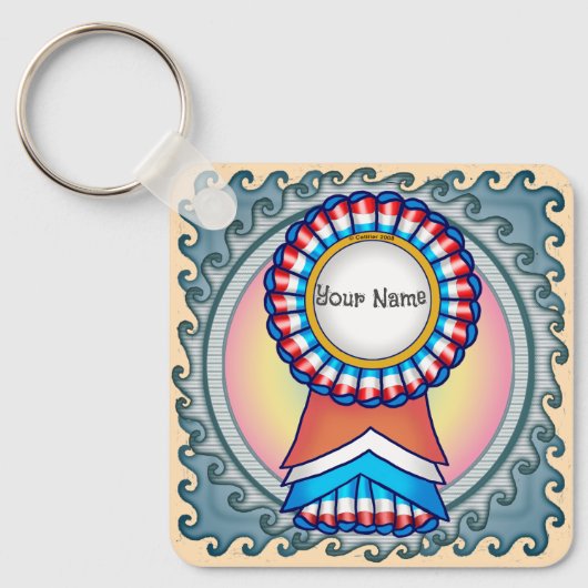 Porte-clés Ruban de campagne électorale (Recto)