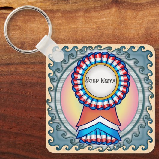 Porte-clés Ruban de campagne électorale (Recto)