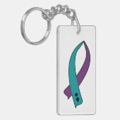 Porte-clés Ruban de conscience de suicide (Devant gauche)