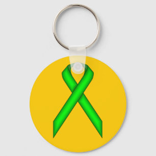 Porte-clés Ruban de la Lime Green Standard par Kenneth Yoncic