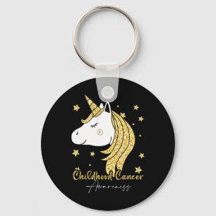 Porte-clés Ruban de licorne scintillant de sensibilisation au