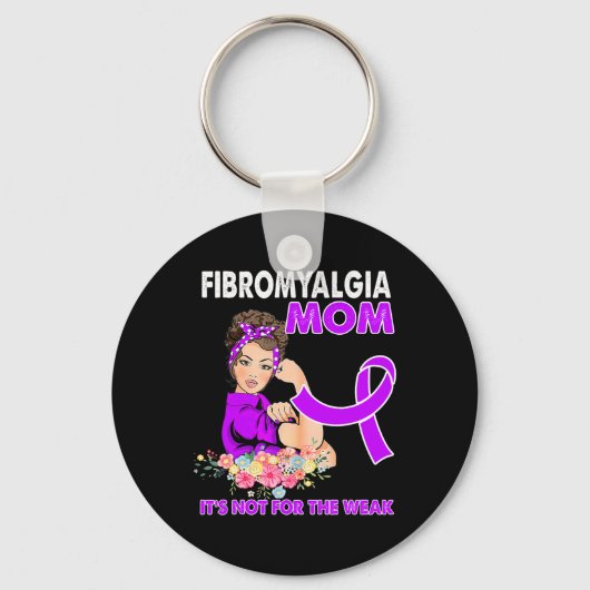 Porte-clés Ruban de sensibilisation à la fibromyalgie 1 (Recto)