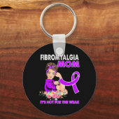 Porte-clés Ruban de sensibilisation à la fibromyalgie 1 (Recto)
