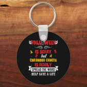 Porte-clés Ruban de sensibilisation au cancer de l'enfance s2 (Recto)