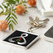 Porte-clés Ruban de sensibilisation de Parkinson (Côté)