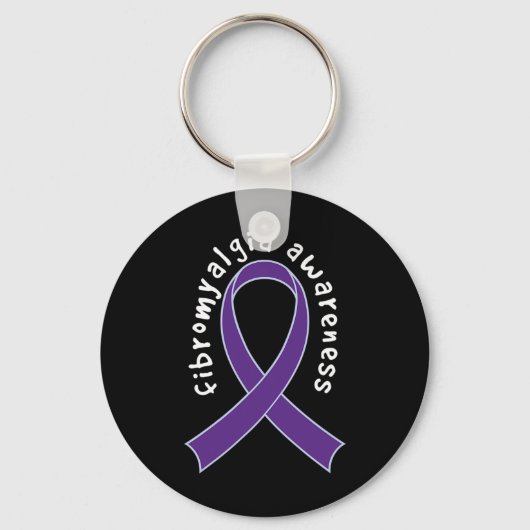 Porte-clés Ruban de soutien de la sensibilisation (Recto)