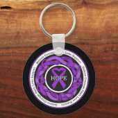 Porte-clés Ruban imbriqué Ulcerative Colitis Hope (Recto)