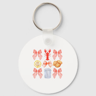 Porte-clés Ruban Rose Mignon Coquette Bouillon d'écrevisses F
