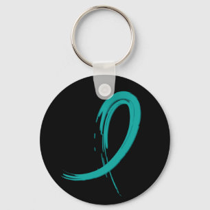 Porte-clés Ruban Turquoise A4 du PCOS