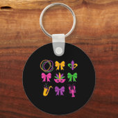Porte-clés Rubans de Coquette Mardi Gras Mignons  (Recto)