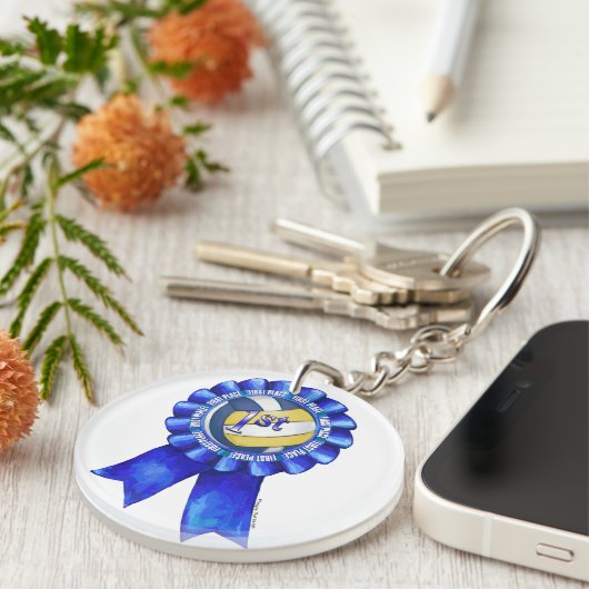 Porte-clés Rubans de volleyball 1er (Devant Droit)