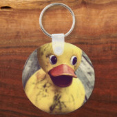 Porte-clés Rubber Jaune Ducky Couvert en Dirt! (Recto)