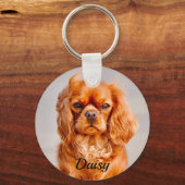 Porte-clés Ruby Cavalier King Charles Spaniel (Recto)