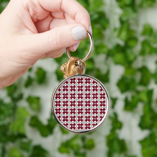 Porte-clés Ruby Diamond Art, Rouge (Main)