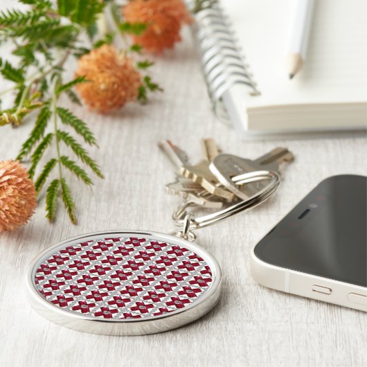 Porte-clés Ruby Diamond Art, Rouge (Côté)