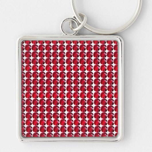 Porte-clés Ruby Gemstone Art, Porte - clé rouge (Devant)