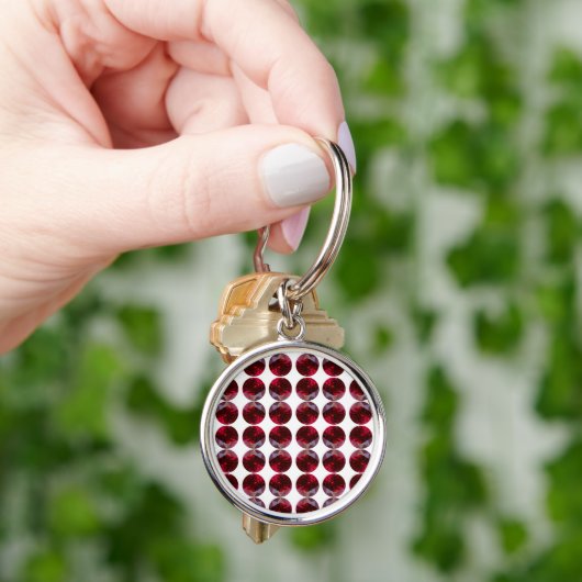 Porte-clés Ruby Gemstone Porte - clé (main)