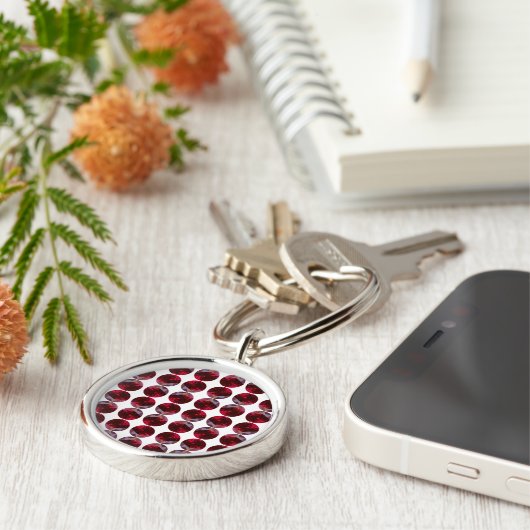 Porte-clés Ruby Gemstone Porte - clé (Côté)