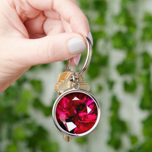 Porte-clés Ruby Gemstone Porte - clé (main)