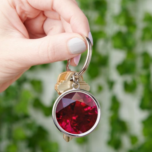 Porte-clés Ruby Gemstone Porte - clé (main)