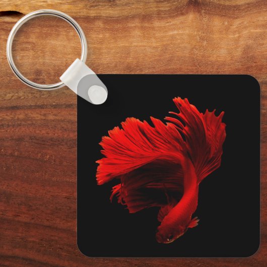 Porte-clés Ruby Red Siamese Lutter contre le poisson (Recto)