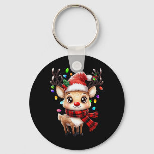 Porte-clés Rudolph Le Nez Rouge Renne Pour Les Enfants Et Noë