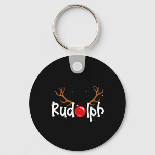 Porte-clés Rudolph Red Nose Reindee Noël Amusement 1