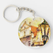 Porte-clés Rue dans la vieille partie de Prague (Devant)