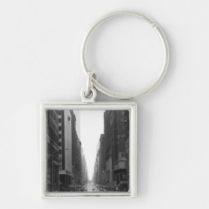 Porte-clés Rue dans la ville B&W de NY