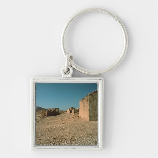 Porte-clés Rue de village avec des Chambres (Devant)