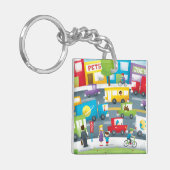 Porte-clés Rue de ville (Devant gauche)