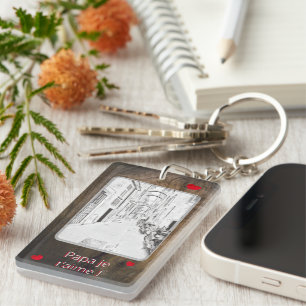 Porte-clés rue italienne étroite - fête des pères