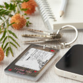 Porte-clés rue italienne étroite - jour du père (Devant droit)