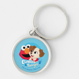 Porte-clés Rue Sésame Badge Elmo & Tango
