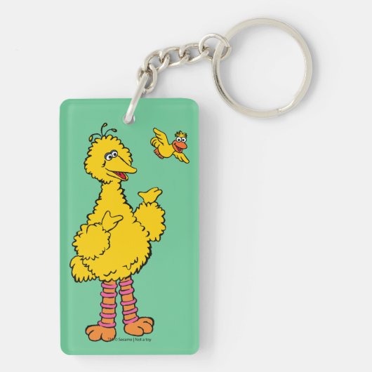 Porte-clés Rue Sésame | Big Bird & Little Bird (Dos)