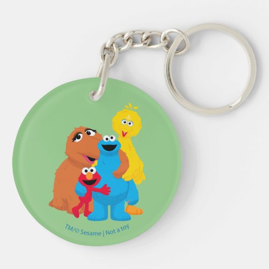 Porte-clés Rue Sésame | Groupe Hug (Dos)