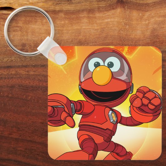 Porte-clés Rue Sésame | Méca Builders Elmo En Action (Recto)