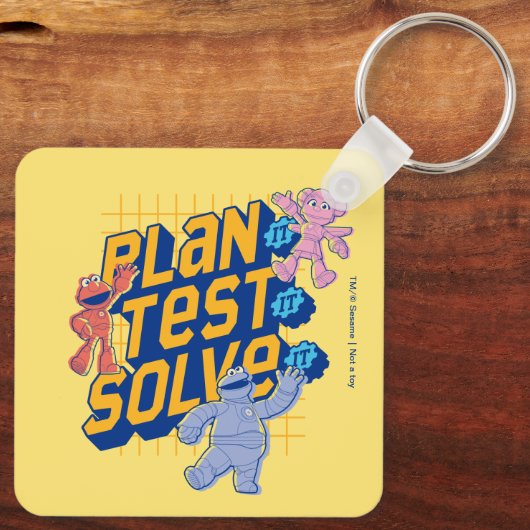 Porte-clés Rue Sésame | Méca Builders Plan Test Solve (Verso)